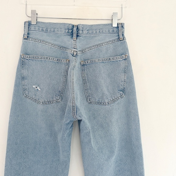 AGOLDE 90s mid rise loose fit jeans faded denim vintage blue high 25 26 27 - Picture 5 of 8